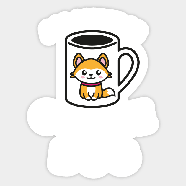 Dogface - All I need is coffee and my dog Sticker by Bubsart78